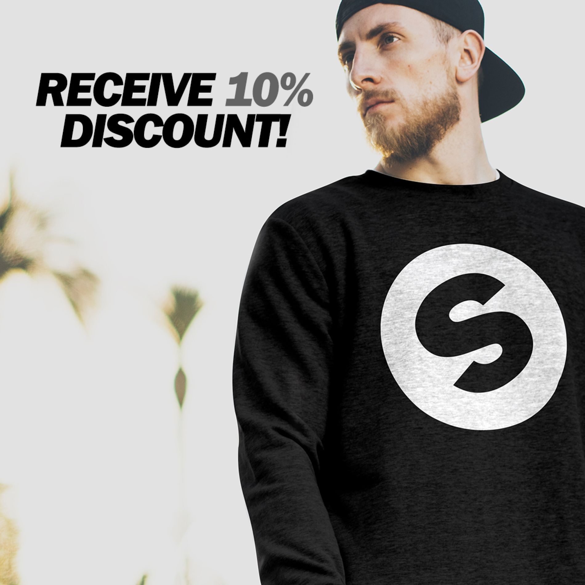 Receive 10% discount on the Spinnin' sweater!