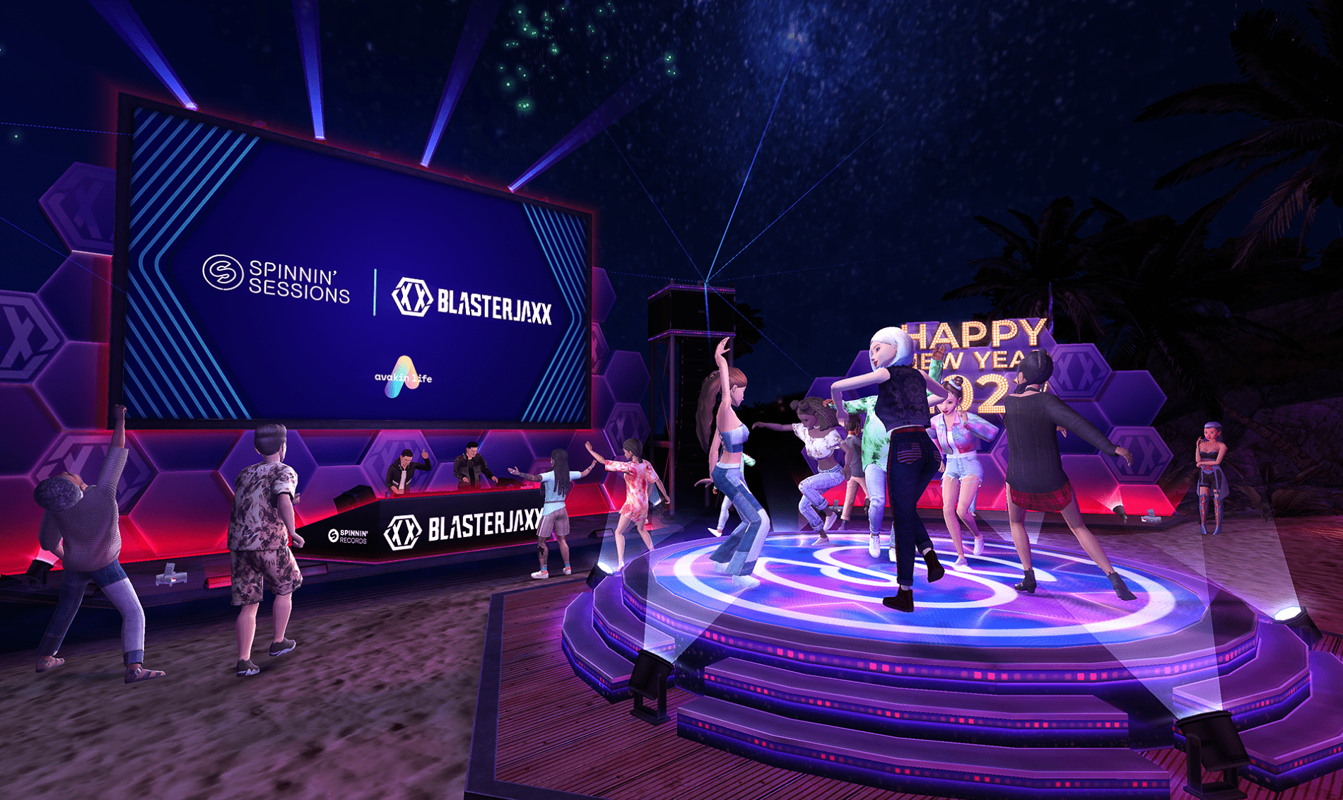 Avakin Life and Blasterjaxx hosted an epic New Year’s Eve party to start 2022!