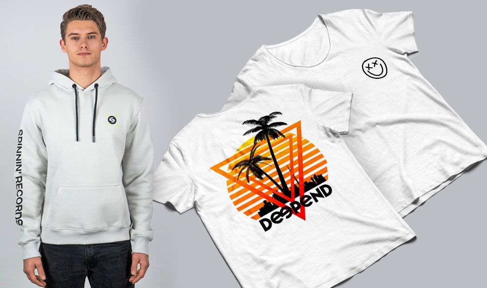 A Spinnin' Hoodie and a Deepend t-shirt