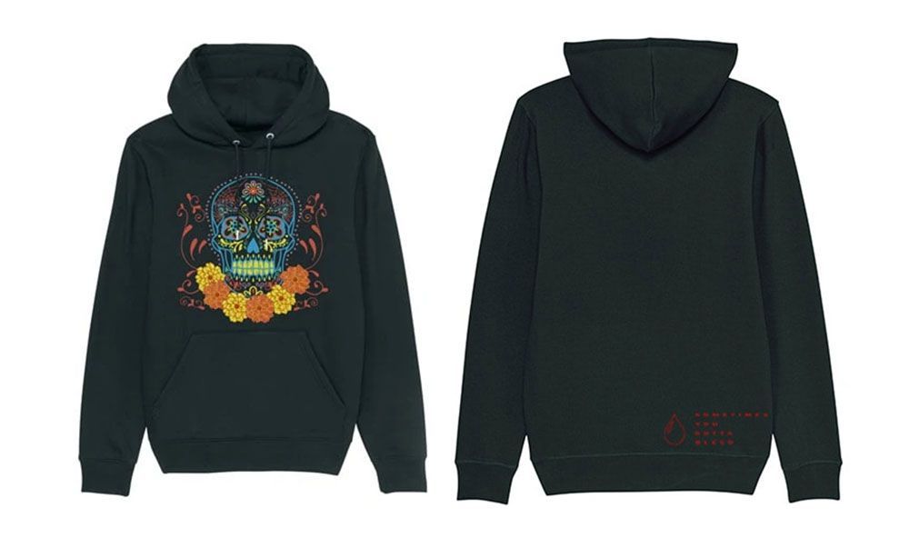 Faustix skull hoodie