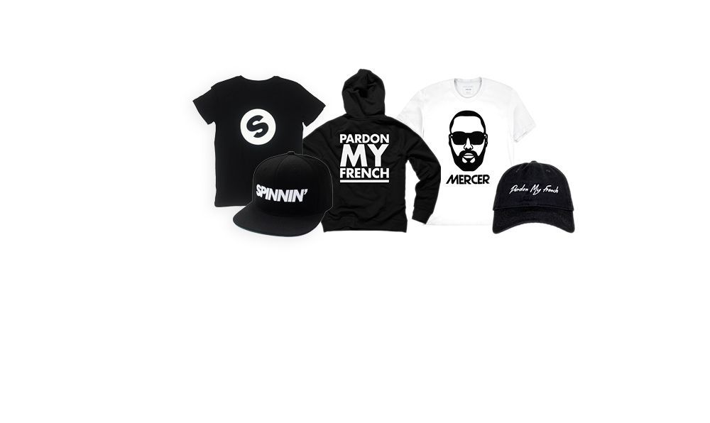 MERCER + Spinnin' merchandise