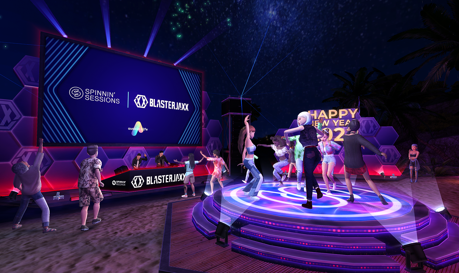 BLASTERJAXX & AVAKIN LIFE THROW AN IMMERSIVE VIRTUAL NEW YEAR'S EVE PARTY BLASTERJAXX & AVAKIN LIFE THROW AN IMMERSIVE VIRTUAL NEW YEAR'S EVE PARTY
